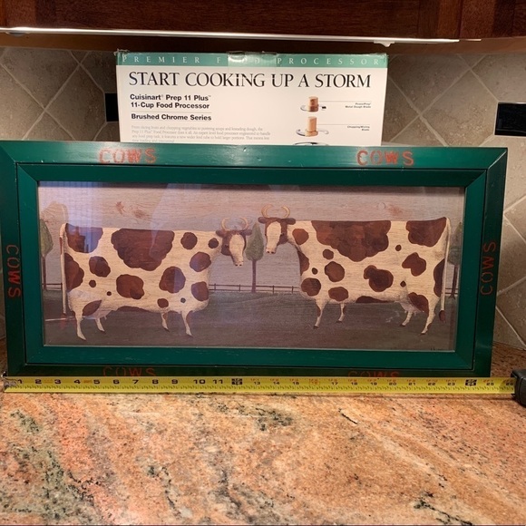 The Uttermost Company || Vintage Wood Framed Art Cow Steer 24” x 12” #8892 - Picture 13 of 13
